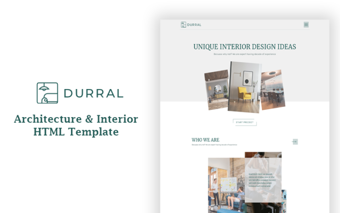 Durral – Architecture and  Interior HTML Template