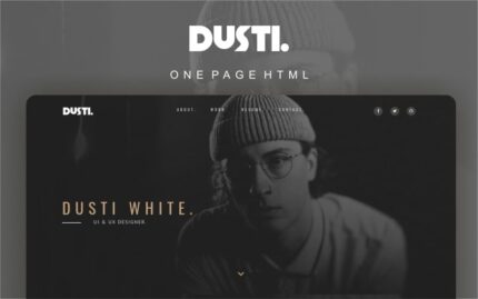 Dusti - Portfolio Multipurpose Modern Landing Page Template