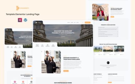 Dyaversity - College & University Education Elementor Landing Page