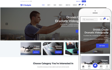 E-Gadgets - Technology & Gadgets WooCommerce Theme