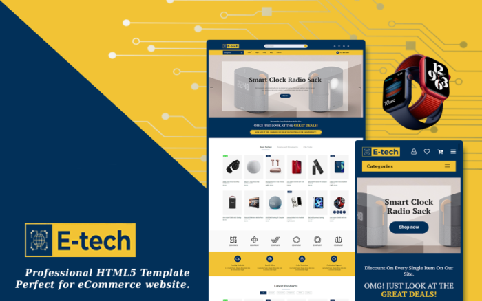 E-Tech - Template Situs Web eCommerce Serbaguna