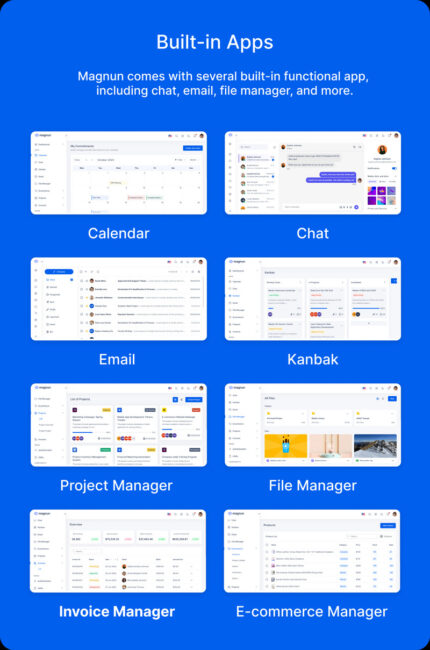 Magnun - Template Admin React - Fitur Gambar 1