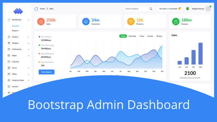 Arise - Dashboard Admin Bootstrap 5 - Fitur Gambar 1