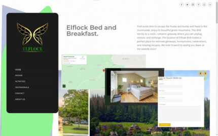 Elflock: Template Halaman Arahan Berorientasi Bed and Breakfast - Fitur Gambar 1