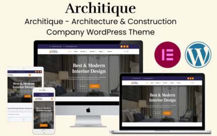 Architique - Tema WordPress Perusahaan Arsitektur & Konstruksi - Fitur Gambar 1