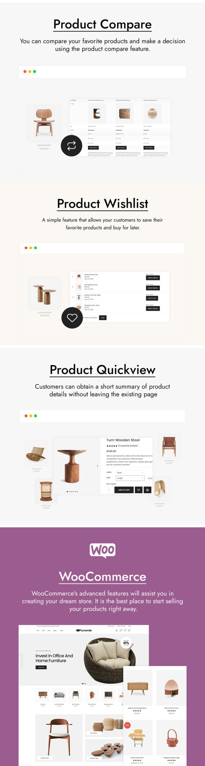 Furomie - Tema WooCommerce Dekorasi Rumah dan Furnitur - Fitur Gambar 4