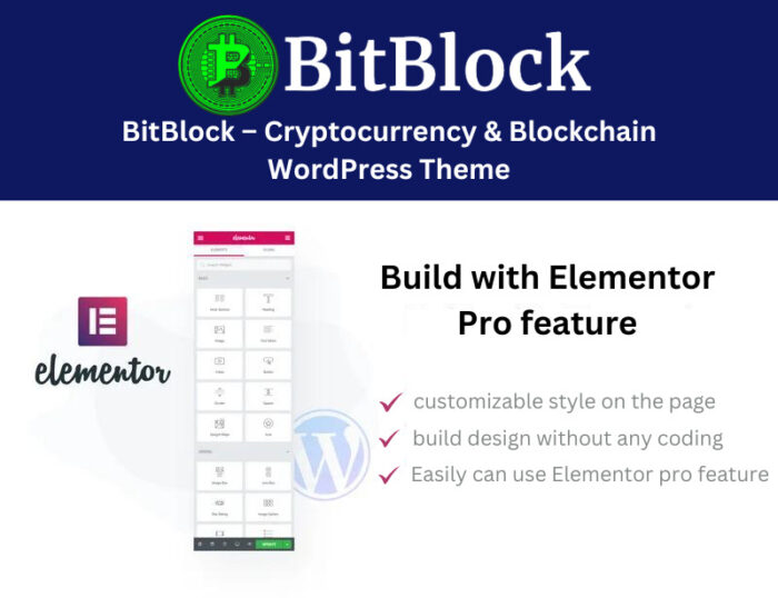 BitBlock – Tema WordPress Cryptocurrency & Blockchain - Fitur Gambar 1