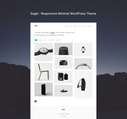 Eagle - Tema WordPress Minimalis Responsif - Fitur Gambar 1