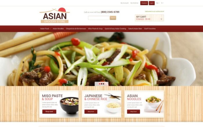 Tema Magento Toko Makanan Timur