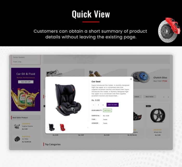 Shoppica Mega Spare–Parts Cars Shopify 2.0 Tema Responsif Premium - Fitur Gambar 10