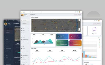 ECab - Taxi Admin Bootstrap 5 Material Admin Template