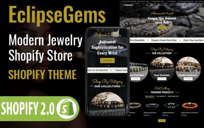 EclipseGems - Jewelry Store Responsive Shopify Theme OS 2.0