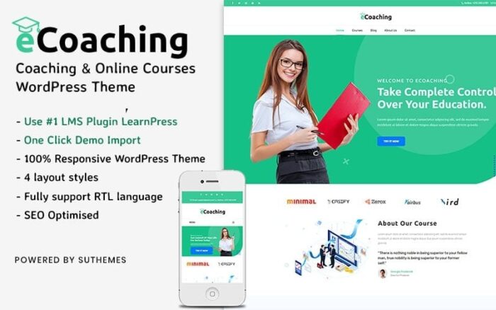 eCoaching - Tema WordPress Pelatihan & Kursus Online