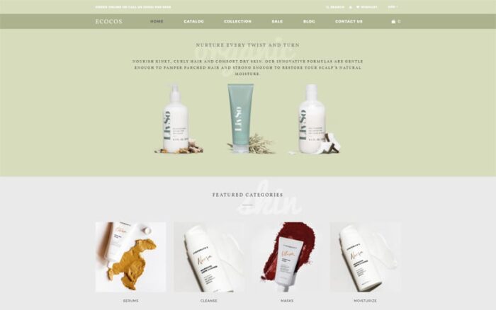 Ecocos - Tema Shopify Modern eCommerce Toko Kosmetik