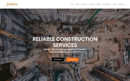 Edifice - Template Halaman HTML Layanan Konstruksi