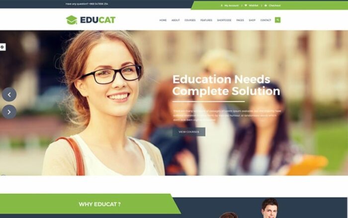 Educat - Template Situs Web Pendidikan