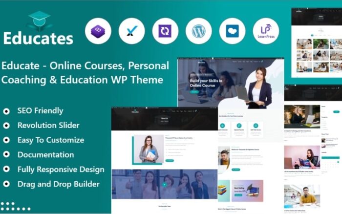 Educatehub - Tema WordPress Pendidikan & Kursus Online