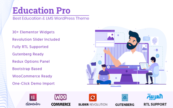 Education Pro - Tema WordPress Elementor Pendidikan dan LMS Terbaik