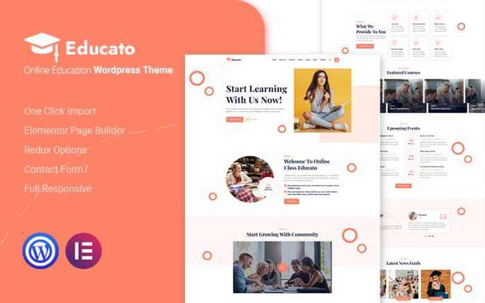Educato - Tema WordPress Pendidikan Online