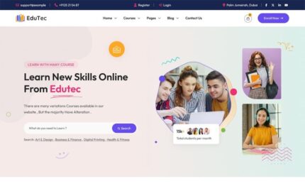 Edutec - Education LMS WordPress Theme