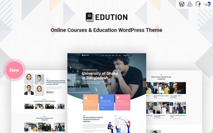 Edution - Kursus Online & Pendidikan Tema WordPress Responsif