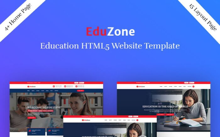 Eduzone - Template Halaman Arahan Pendidikan