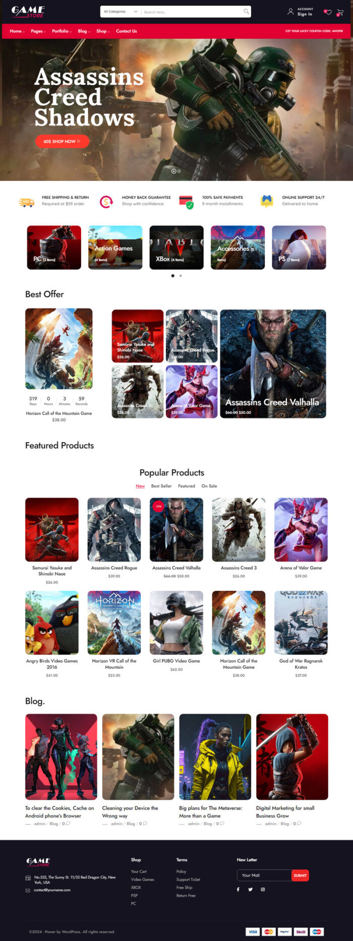 Gamestore - Game Store Woocommerce Shop Elementor Tema WordPress - Fitur Gambar 3