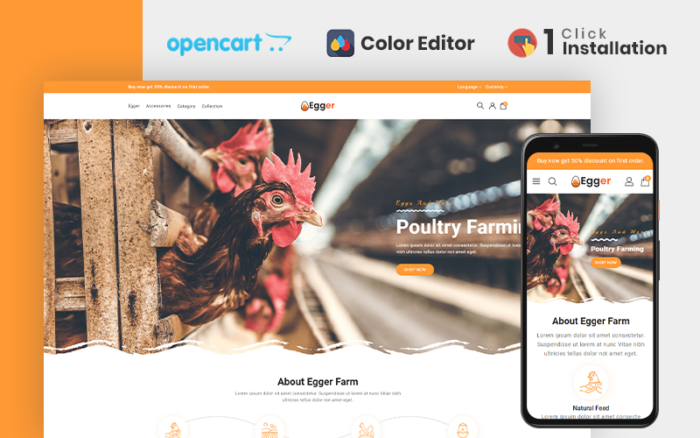 Egger - Tema Opencart Unggas dan Peternakan