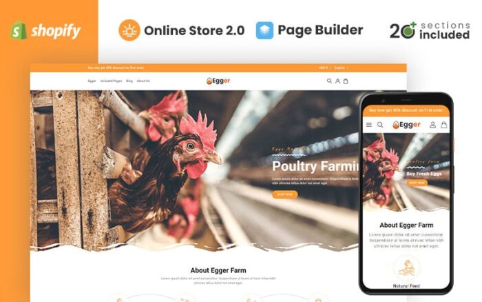 Egger - Tema Shopify Unggas dan Peternakan