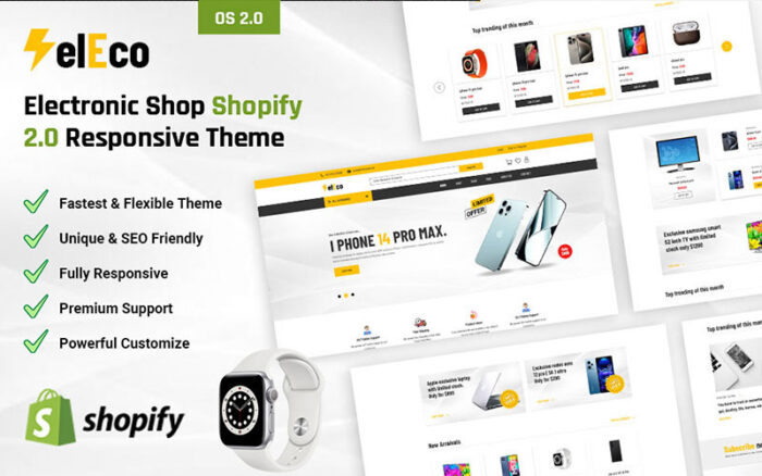 elEco - Tema Responsif Shopify 2.0 Toko Elektronik