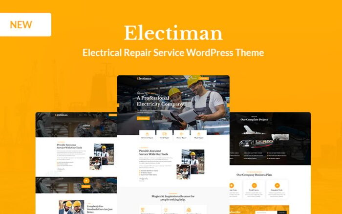 Electiman - Tema WordPress Layanan Perbaikan Listrik