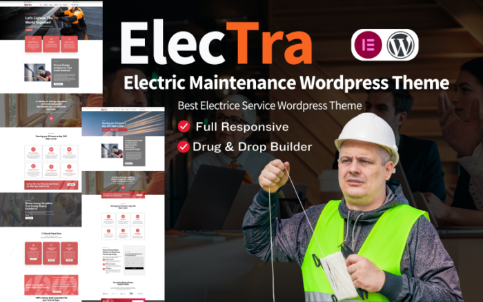 Tema WordPress Layanan Pemeliharaan Listrik Electra