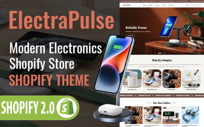 ElectraPulse - Tema Responsif Shopify Serbaguna Elektronik dan Gadget 2.0 - Dukungan RTL