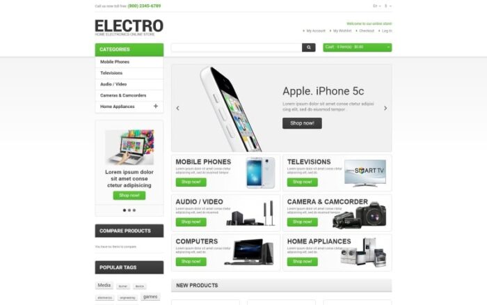 Tema Magento Peralatan Elektro