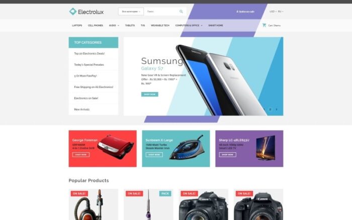 Tema Electrolux PrestaShop