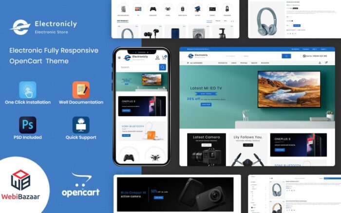 Electronicaly - Template OpenCart Pusat Perbelanjaan