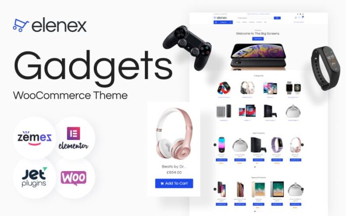 Elenex - Tema Gadget ECommerce Klasik Elementor WooCommerce