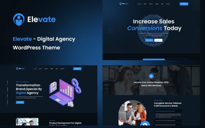 Elevate - Tema WordPress Agensi Digital