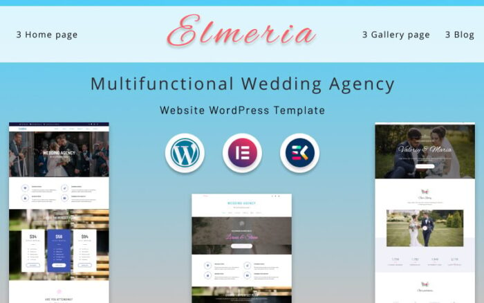 Elmeria | Tema WordPress Situs Web Agensi Pernikahan Multifungsi