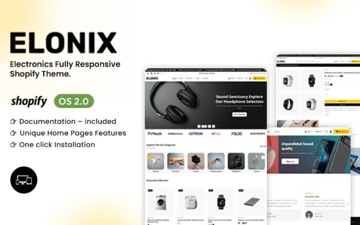 Elonix - Tema Shopify OS 2.0 Elektronik Serbaguna