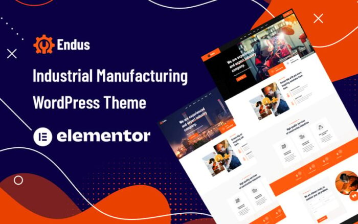 Endus - Tema WordPress Manufaktur Industri