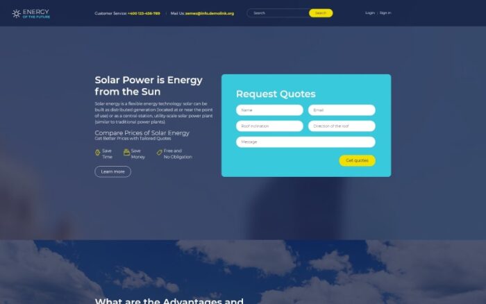 Energi Masa Depan - Template Joomla Energi Surya