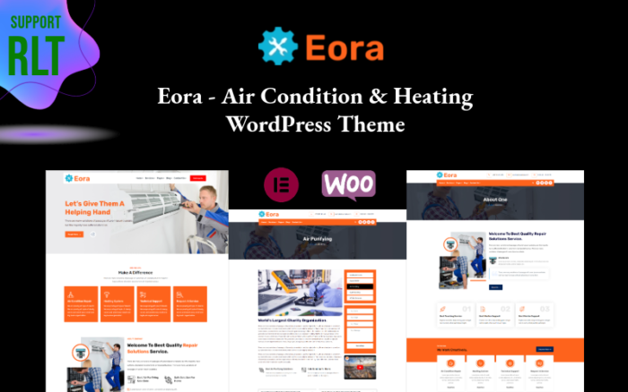 Eora - Tema WordPress Pendingin Udara & Pemanas