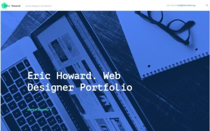 Eric Howard - Web Designer Portfolio Multipage Website Template