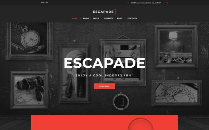 Escapade - Tema WordPress Responsif untuk Escape Room