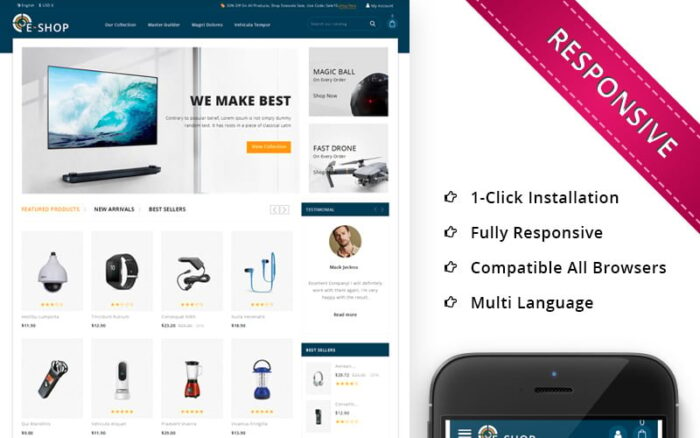 Eshop - Tema PrestaShop Toko Elektronik