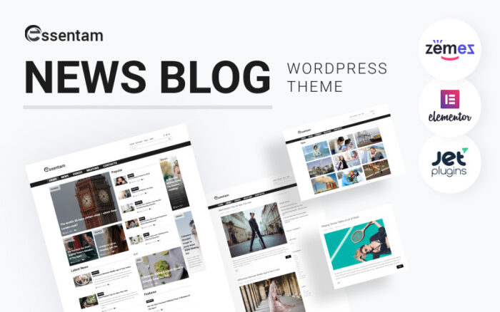 Essentam - Tema WordPress Klasik Serbaguna Blog Berita