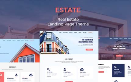 Estate - Responsive Real Estate Landing Page Template