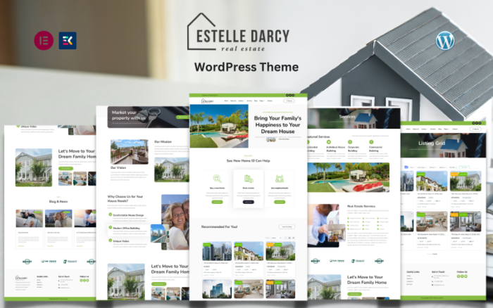 Estelle Darcy - Tema WordPress Agen & Properti