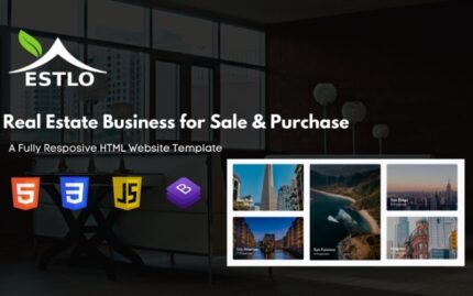 Estlo - A Real Estate Buy and Sell HTML5 CSS3 Javascript Bootstrap 4.6 Responsive Website template